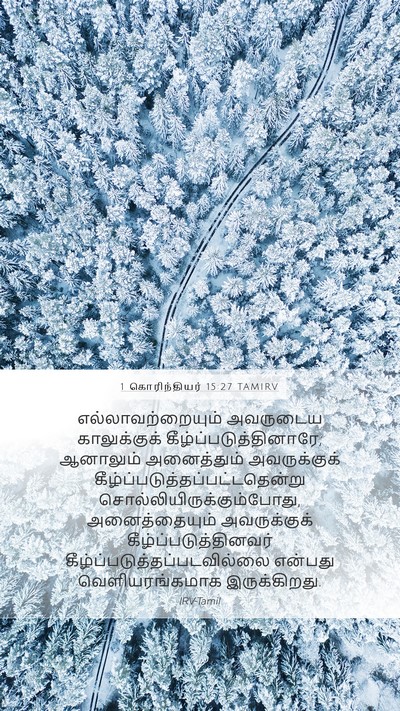 1 கொரிந்தியர் 15:27 TAMIRV Bible Verse Image