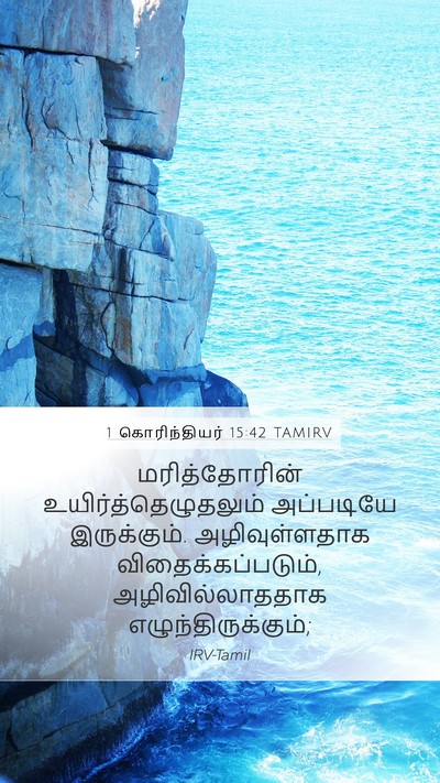 1 கொரிந்தியர் 15:42 TAMIRV Bible Verse Image