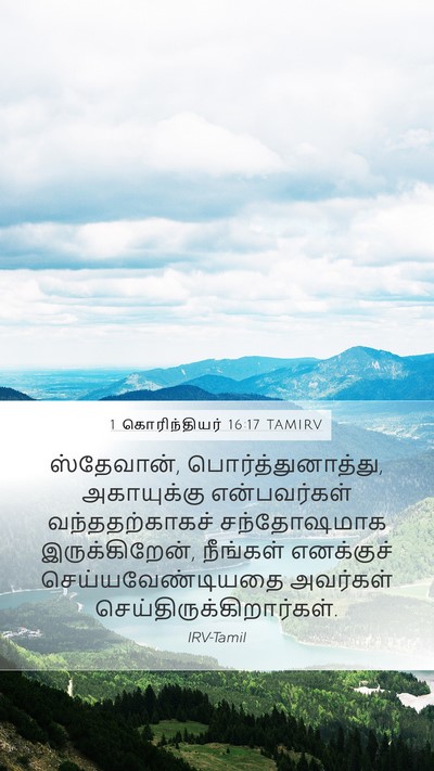 1 கொரிந்தியர் 16:17 TAMIRV Bible Verse Image