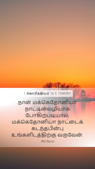 1 கொரிந்தியர் 16:5 TAMIRV Bible Verse Image
