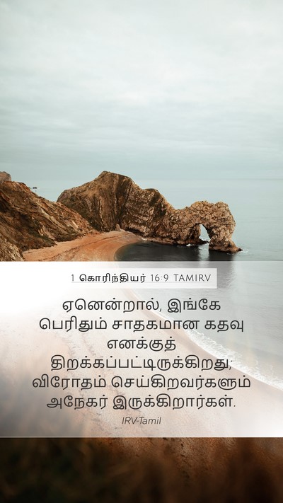 1 கொரிந்தியர் 16:9 TAMIRV Bible Verse Image
