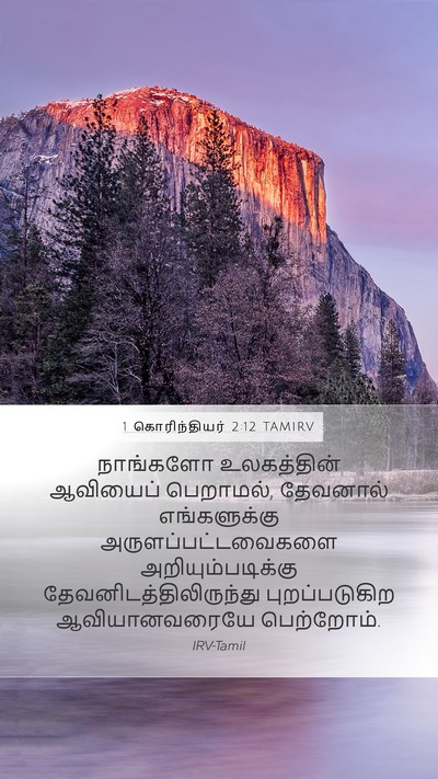 1 கொரிந்தியர் 2:12 TAMIRV Bible Verse Image