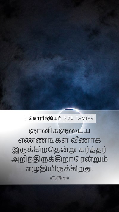 1 கொரிந்தியர் 3:20 TAMIRV Bible Verse Image