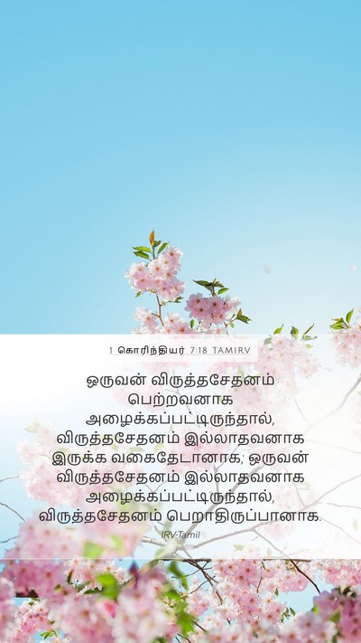 1 கொரிந்தியர் 7:18 TAMIRV Bible Verse Image