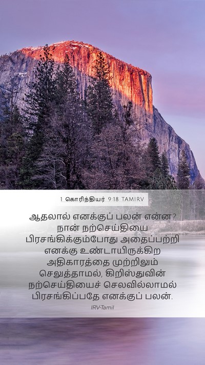 1 கொரிந்தியர் 9:18 TAMIRV Bible Verse Image