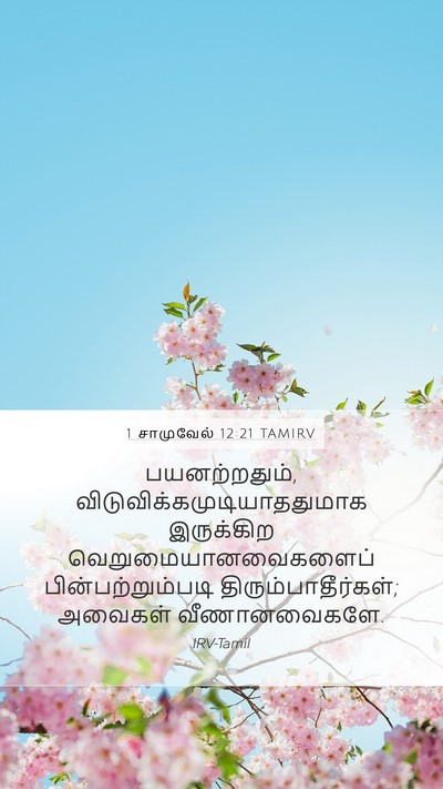 1 சாமுவேல் 12:21 TAMIRV Bible Verse Image