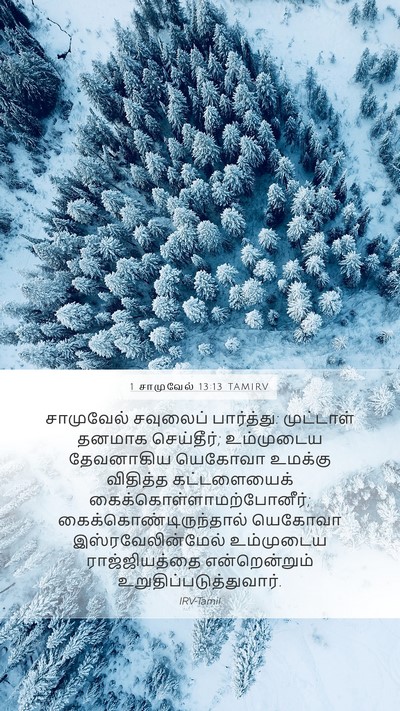 1 சாமுவேல் 13:13 TAMIRV Bible Verse Image