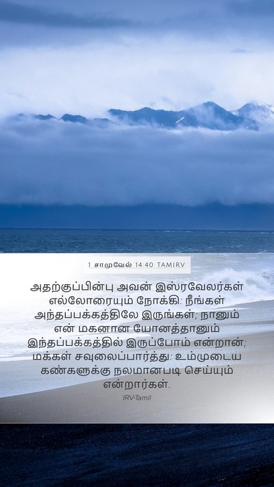 1 சாமுவேல் 14:40 TAMIRV Mobile Phone Wallpaper - அதற்குப்பின்பு - Mobile Bible Verse Wallpaper