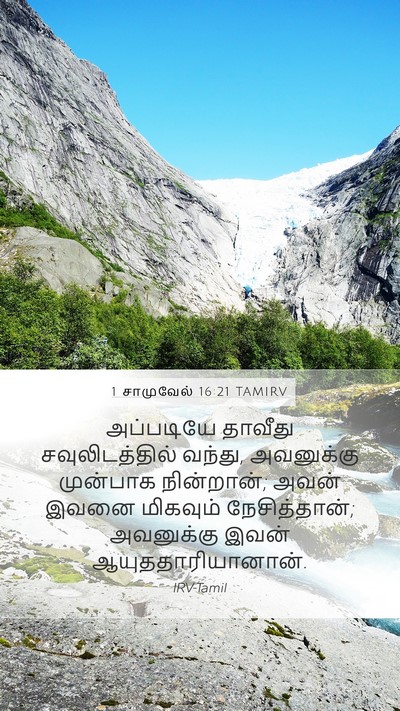 1 சாமுவேல் 16:21 TAMIRV Bible Verse Image