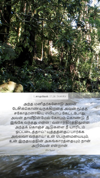 1 சாமுவேல் 17:28 TAMIRV Bible Verse Image