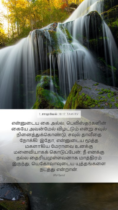 1 சாமுவேல் 18:17 TAMIRV Bible Verse Image