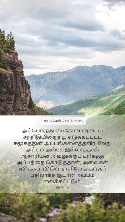 1 சாமுவேல் 21:6 TAMIRV Bible Verse Image