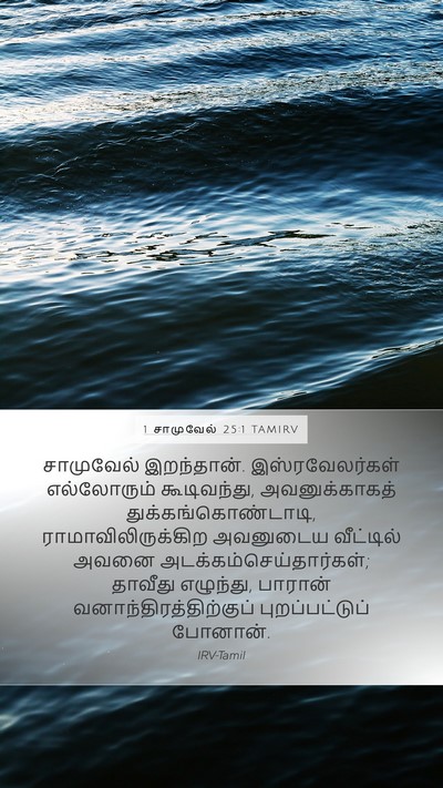 1 சாமுவேல் 25:1 TAMIRV Bible Verse Image