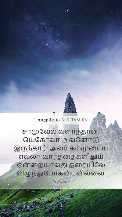 1 சாமுவேல் 3:19 TAMIRV Bible Verse Image