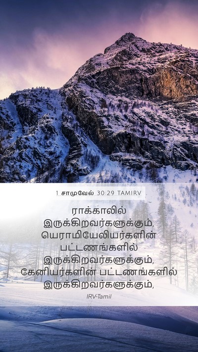 1 சாமுவேல் 30:29 TAMIRV Bible Verse Image