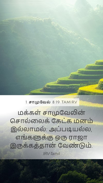 1 சாமுவேல் 8:19 TAMIRV Bible Verse Image