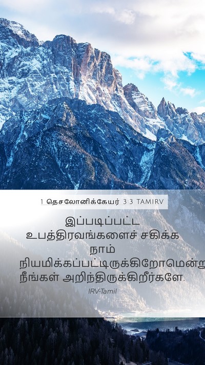1 தெசலோனிக்கேயர் 3:3 TAMIRV Bible Verse Image
