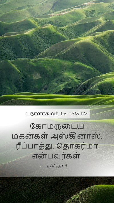1 நாளாகமம் 1:6 TAMIRV Bible Verse Image
