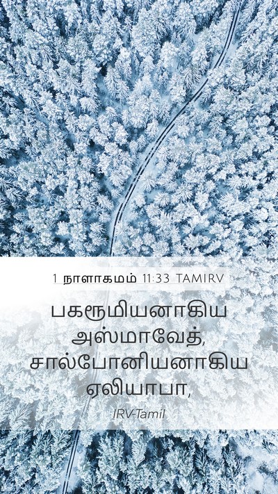 1 நாளாகமம் 11:33 TAMIRV Bible Verse Image
