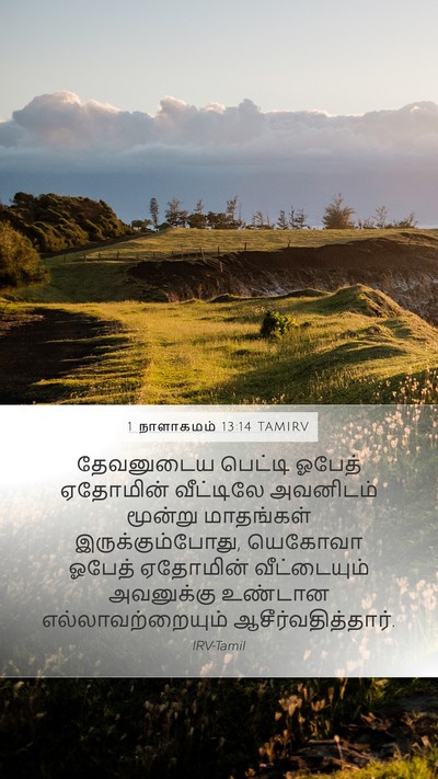 1 நாளாகமம் 13:14 TAMIRV Bible Verse Image