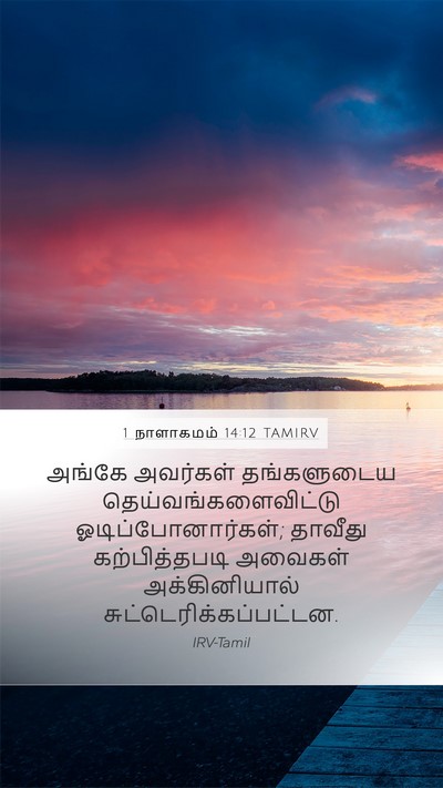 1 நாளாகமம் 14:12 TAMIRV Bible Verse Image