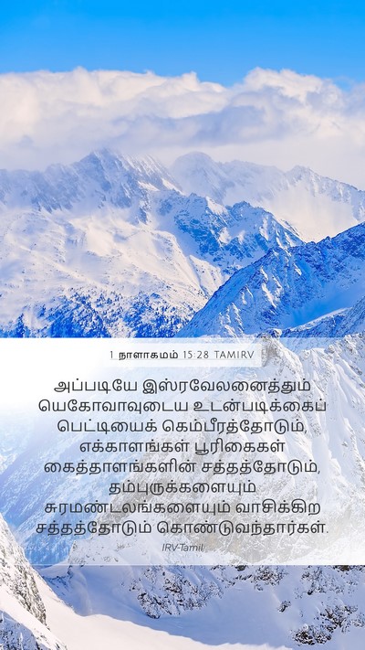1 நாளாகமம் 15:28 TAMIRV Bible Verse Image