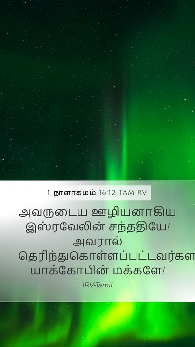 1 நாளாகமம் 16:12 TAMIRV Bible Verse Image