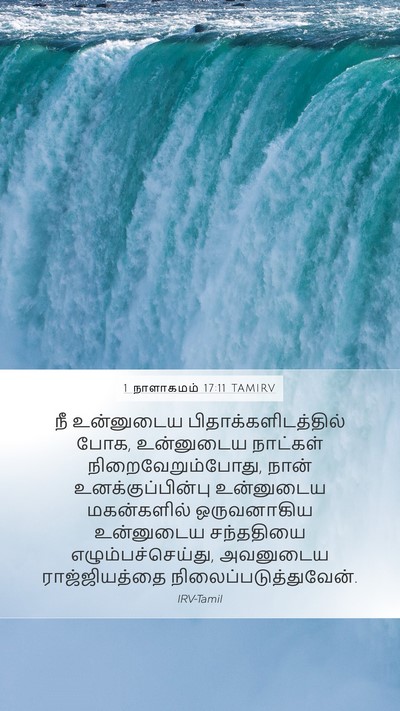 1 நாளாகமம் 17:11 TAMIRV Bible Verse Image