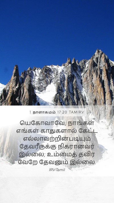 1 நாளாகமம் 17:20 TAMIRV Bible Verse Image