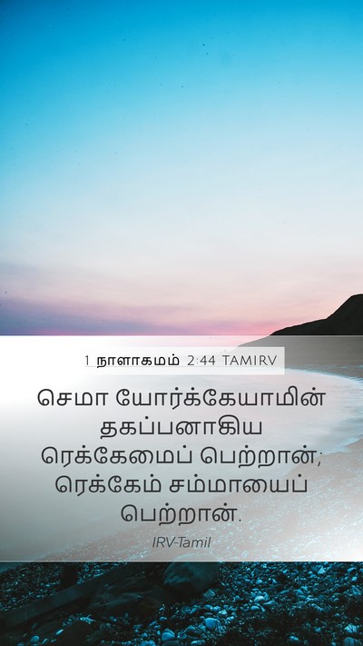 1 நாளாகமம் 2:44 TAMIRV Mobile Phone Wallpaper - செமா - Mobile Bible Verse Wallpaper