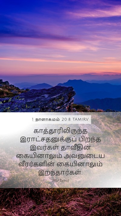 1 நாளாகமம் 20:8 TAMIRV Bible Verse Image