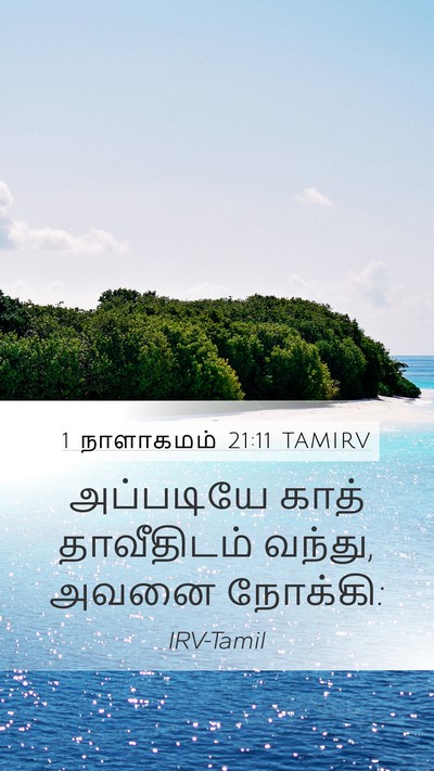 1 நாளாகமம் 21:11 TAMIRV Mobile Phone Wallpaper - அப்படியே காத் - Mobile Bible Verse Wallpaper