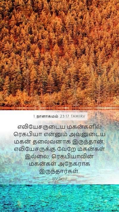 1 நாளாகமம் 23:17 TAMIRV Bible Verse Image