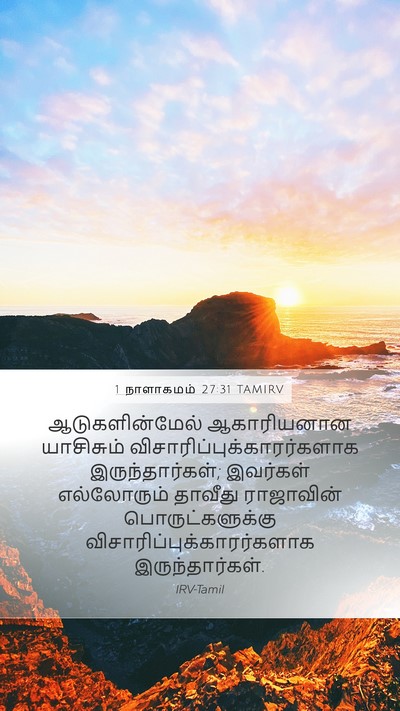 1 நாளாகமம் 27:31 TAMIRV Mobile Phone Wallpaper - ஆடுகளின்மேல் - Mobile Bible Verse Wallpaper
