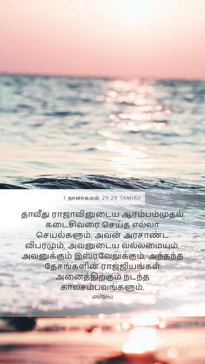 1 நாளாகமம் 29:29 TAMIRV Mobile Phone Wallpaper - தாவீது - Mobile Bible Verse Wallpaper
