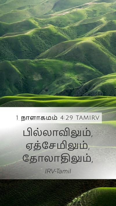 1 நாளாகமம் 4:29 TAMIRV Mobile Phone Wallpaper - பில்லாவிலும், - Mobile Bible Verse Wallpaper