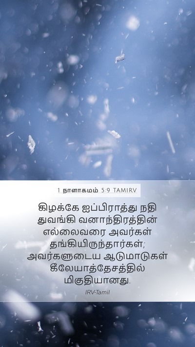 1 நாளாகமம் 5:9 TAMIRV Bible Verse Image