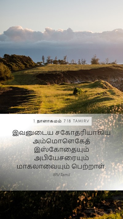 1 நாளாகமம் 7:18 TAMIRV Bible Verse Image