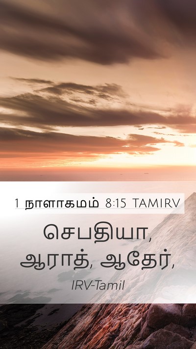 1 நாளாகமம் 8:15 TAMIRV Mobile Phone Wallpaper - செபதியா, ஆராத், - Mobile Bible Verse Wallpaper