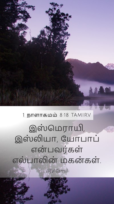 1 நாளாகமம் 8:18 TAMIRV Mobile Phone Wallpaper - இஸ்மெராயி, - Mobile Bible Verse Wallpaper