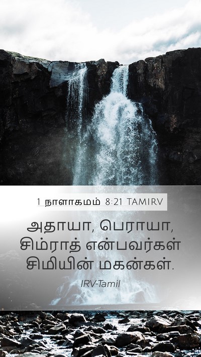 1 நாளாகமம் 8:21 TAMIRV Mobile Phone Wallpaper - அதாயா, பெராயா, - Mobile Bible Verse Wallpaper