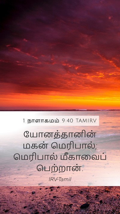 1 நாளாகமம் 9:40 TAMIRV Bible Verse Image