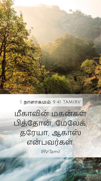 1 நாளாகமம் 9:41 TAMIRV Bible Verse Image