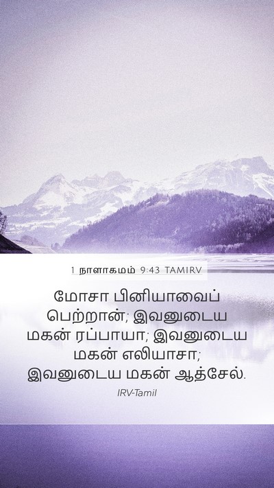 1 நாளாகமம் 9:43 TAMIRV Bible Verse Image