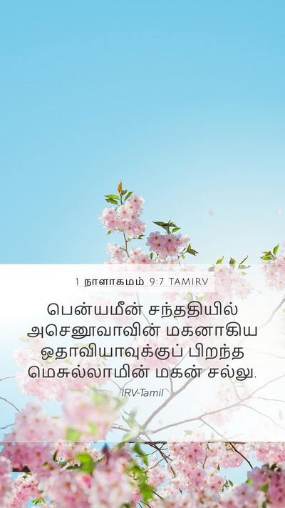1 நாளாகமம் 9:7 TAMIRV Bible Verse Image