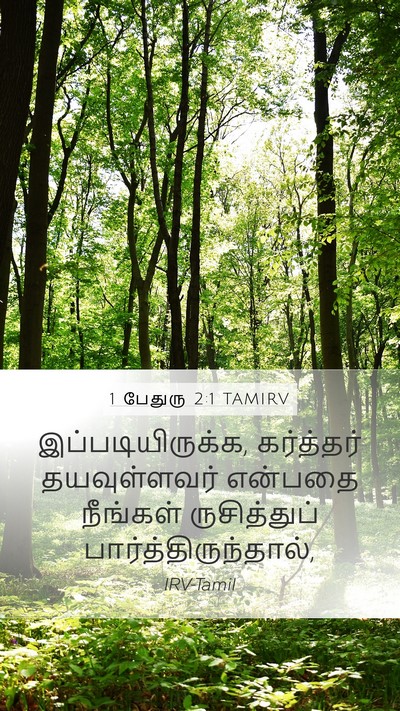1 பேதுரு 2:1 TAMIRV Bible Verse Image