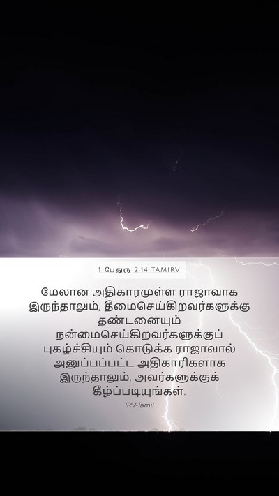 1 பேதுரு 2:14 TAMIRV Bible Verse Image