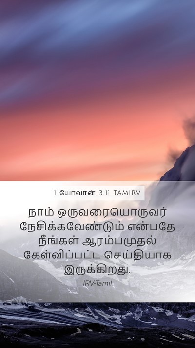 1 யோவான் 3:11 TAMIRV Bible Verse Image