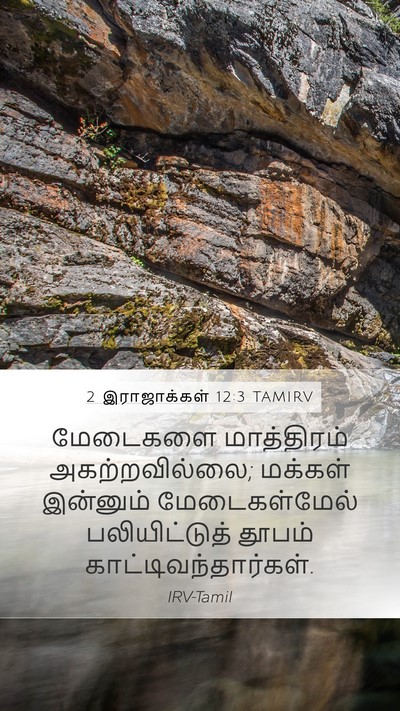 2 இராஜாக்கள் 12:3 TAMIRV Bible Verse Image