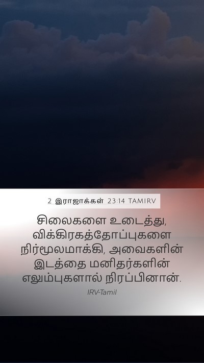 2 இராஜாக்கள் 23:14 TAMIRV Bible Verse Image